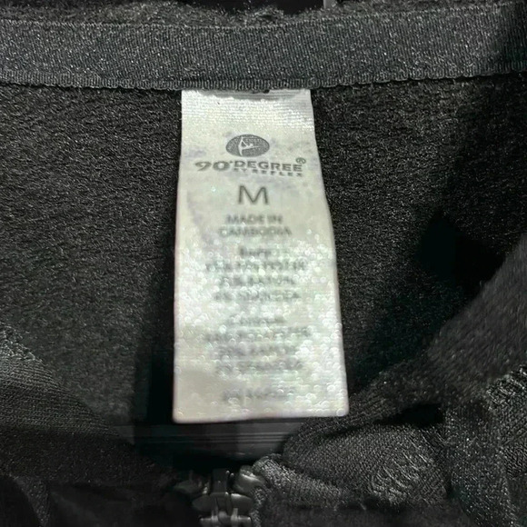 90° By Reflex Hoodie, Full zip, hip pockets, soft fabric,athletic - Picture 6 of 10